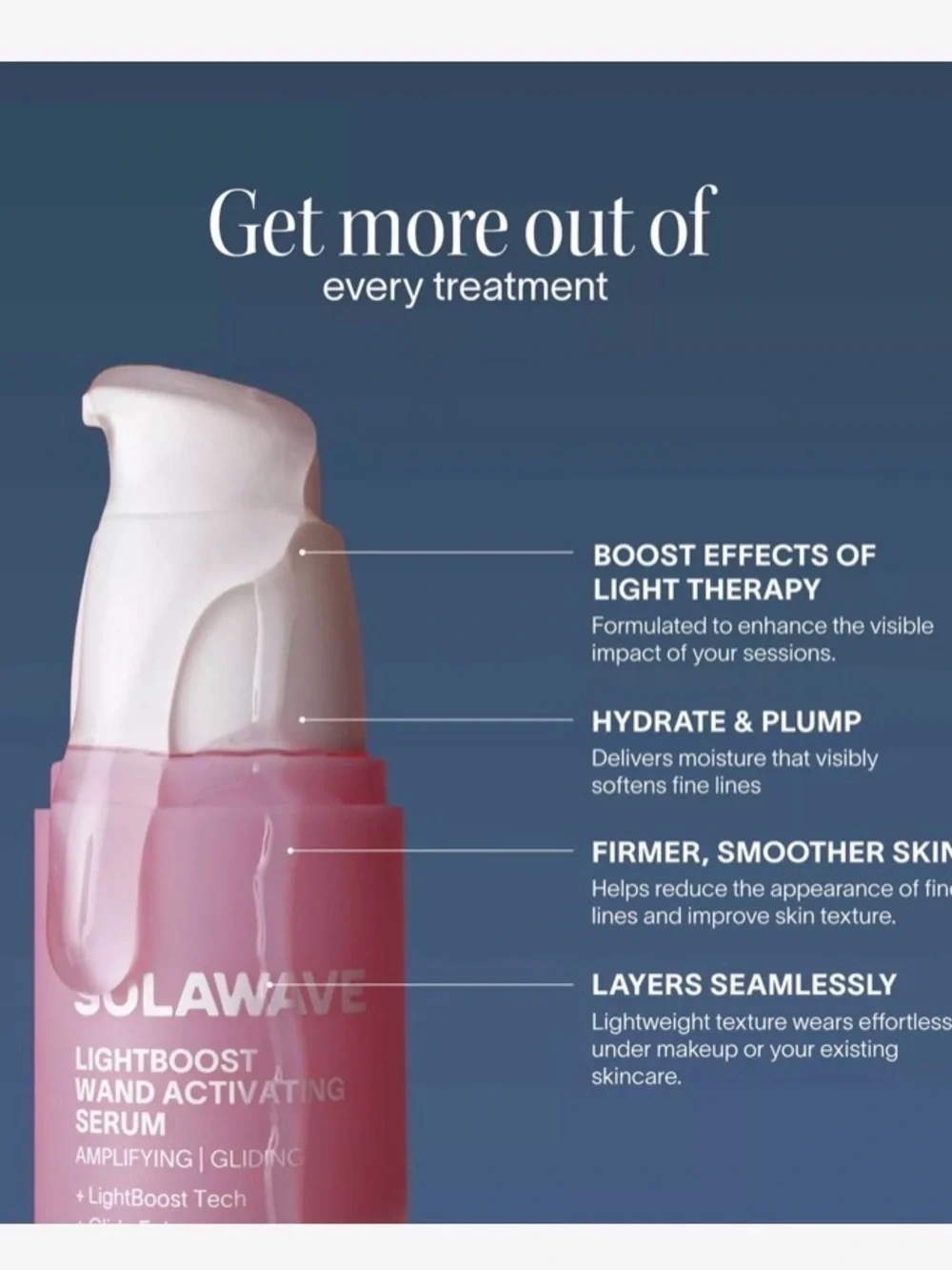 Solawave Lightboost Wand Activating Serum - Pink